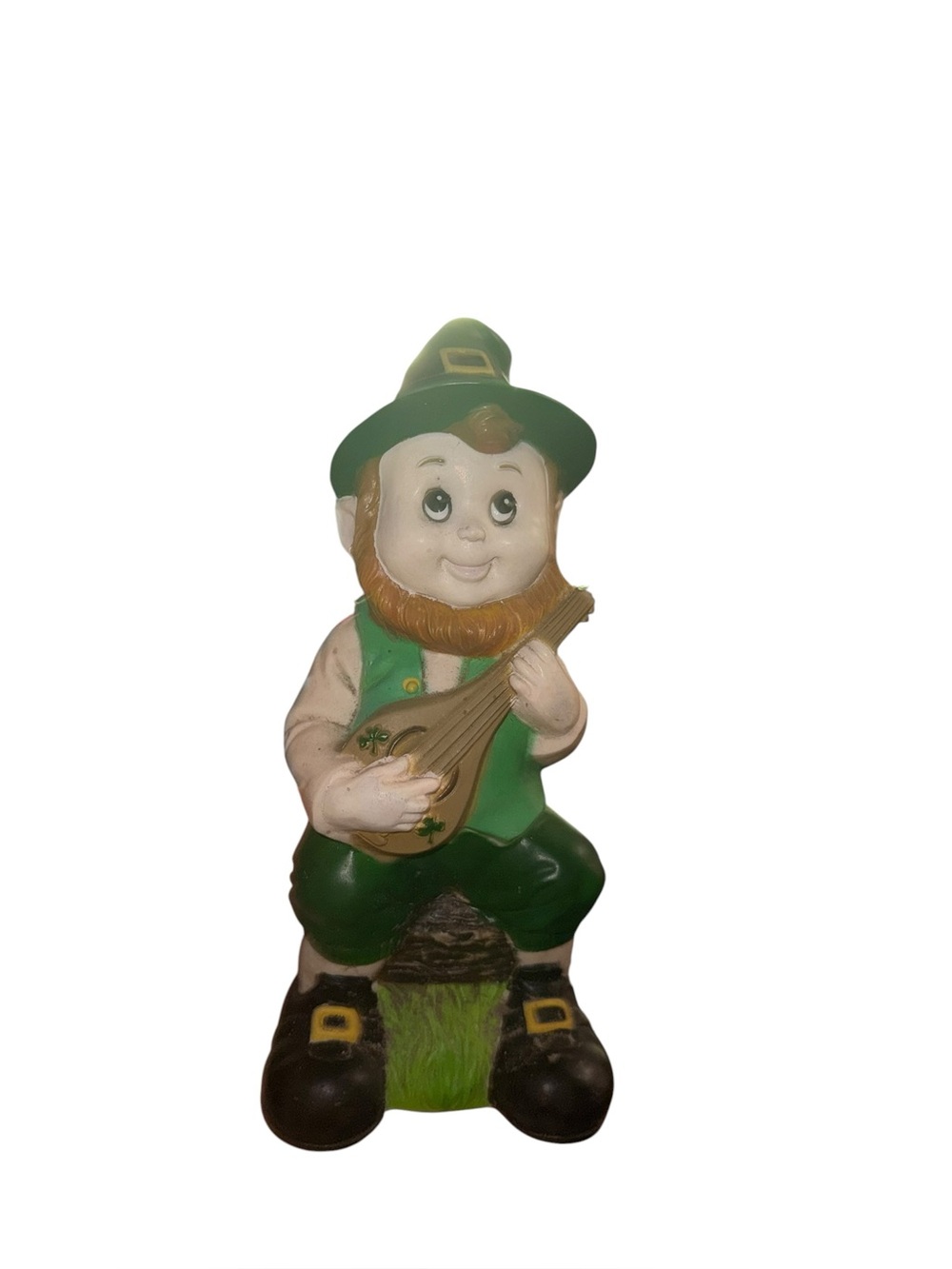 Vintage rubber leprechaun yard decor